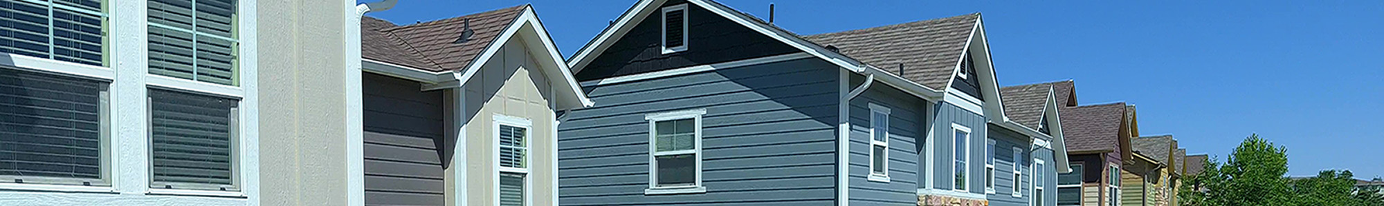 Row of Homes in Sub-Division